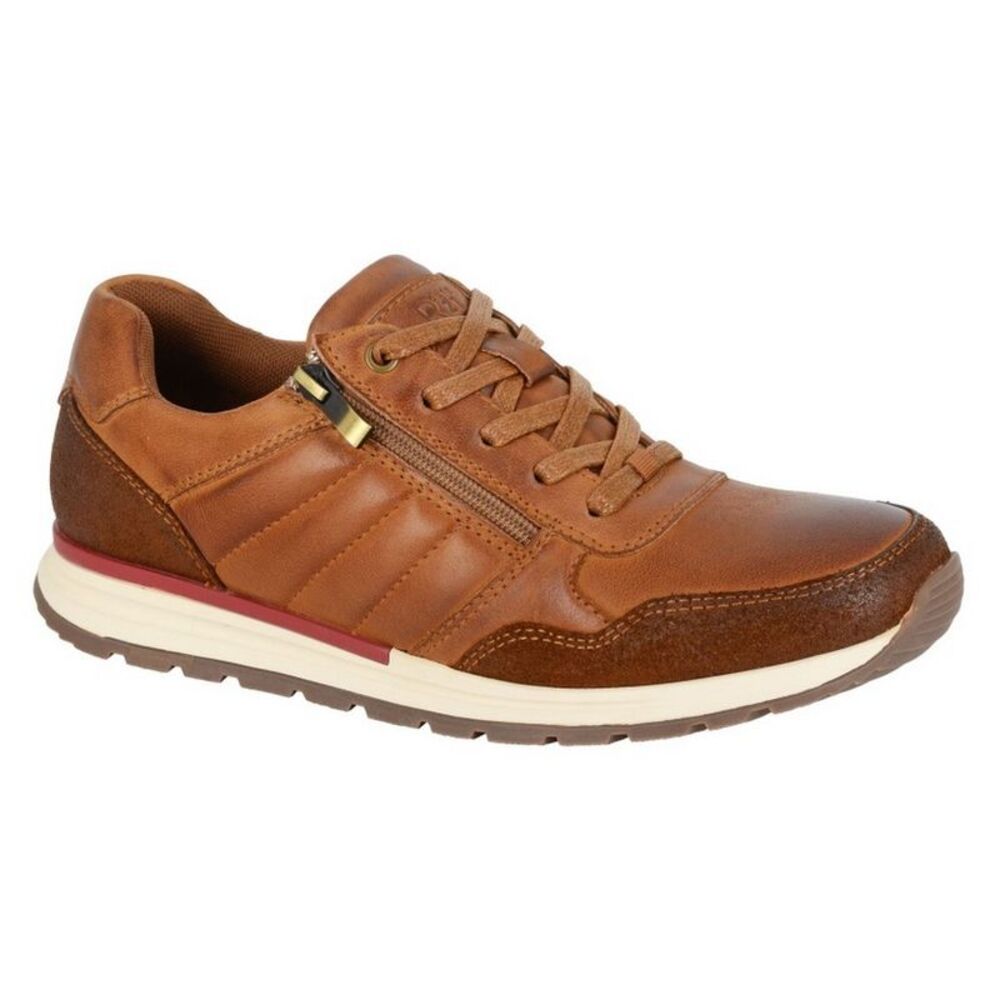 R21 Mens Leather Sneakers / Tan